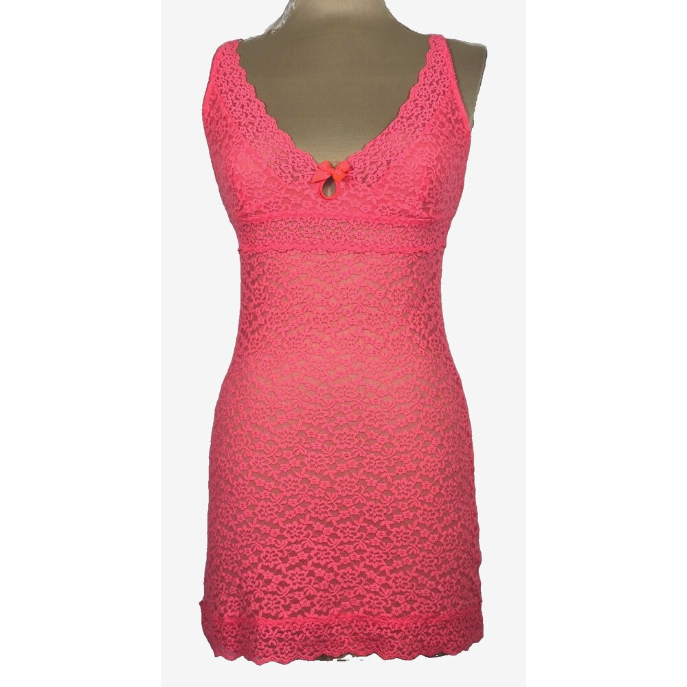 Victoria’s Secret Sexy Little Things Pink Lace Chemise Y2K Lingerie M